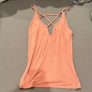 Express Peach Strappy Tank Top